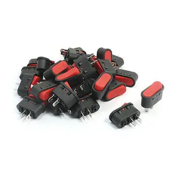 

30pcs SPST 2 Terminals Latching Boat Rocker Switch 6A AC250V 10A 125VAC KCD1-106