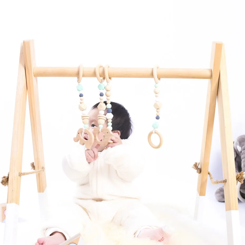 wooden baby exersaucer