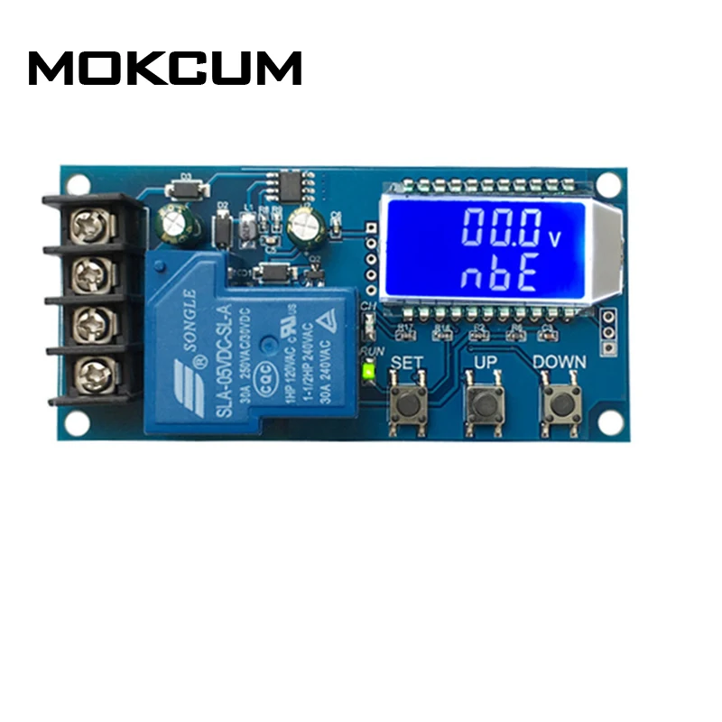 

30A 6-60V Automatic Charging Control Module LCD Display Storage Lithium Battery Charger Control Switch Protection Board Display