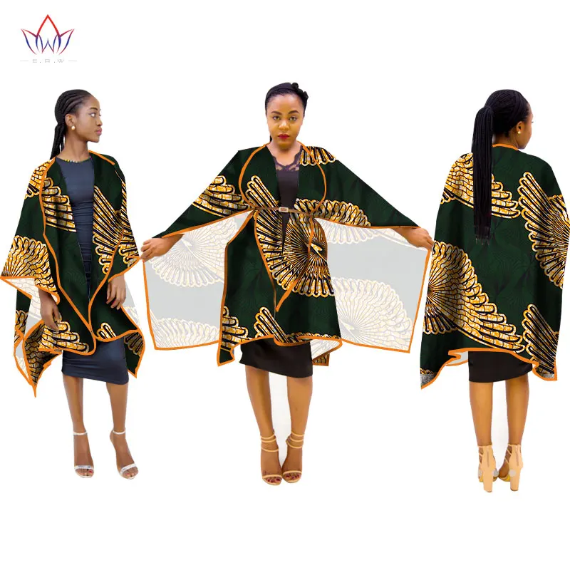 

African Dresses for Women Trench Coat Women Long Sleeve Maxi Outwear Trench Coat Womens Cape Coat Women Plus Size 6XL WY1115