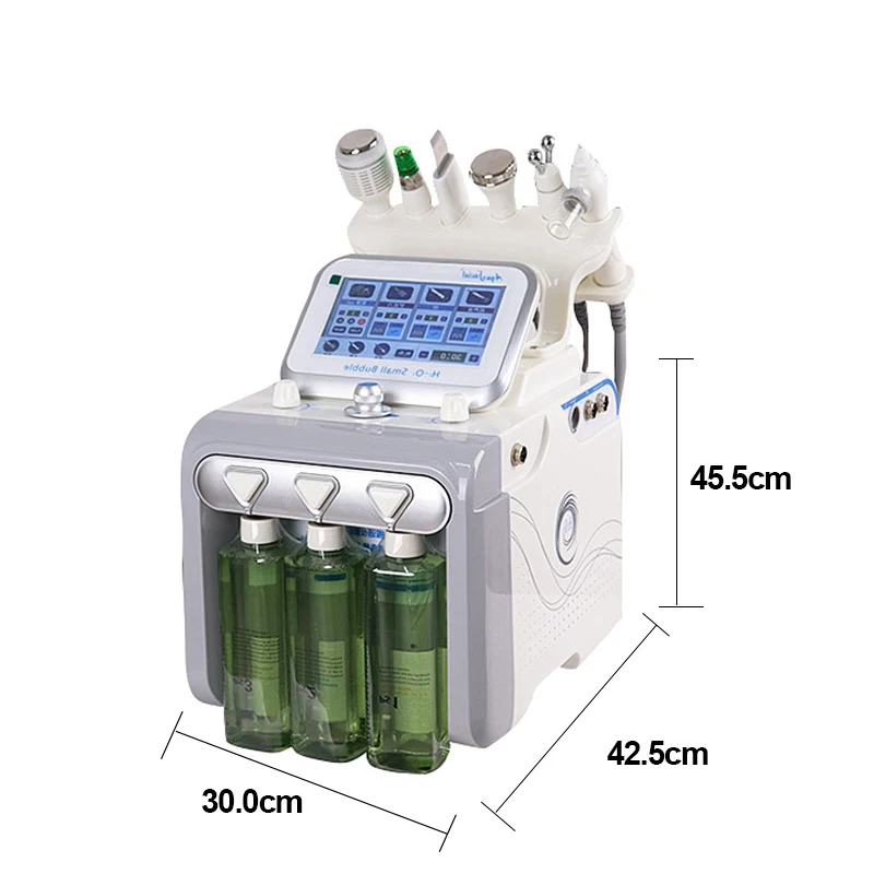 6В 1 аппарат для чистки лица Гидра вода кислородная струя массажер для лица Отшелушивающий отбеливающий кожу анти-акне лифтинг устройство для лица