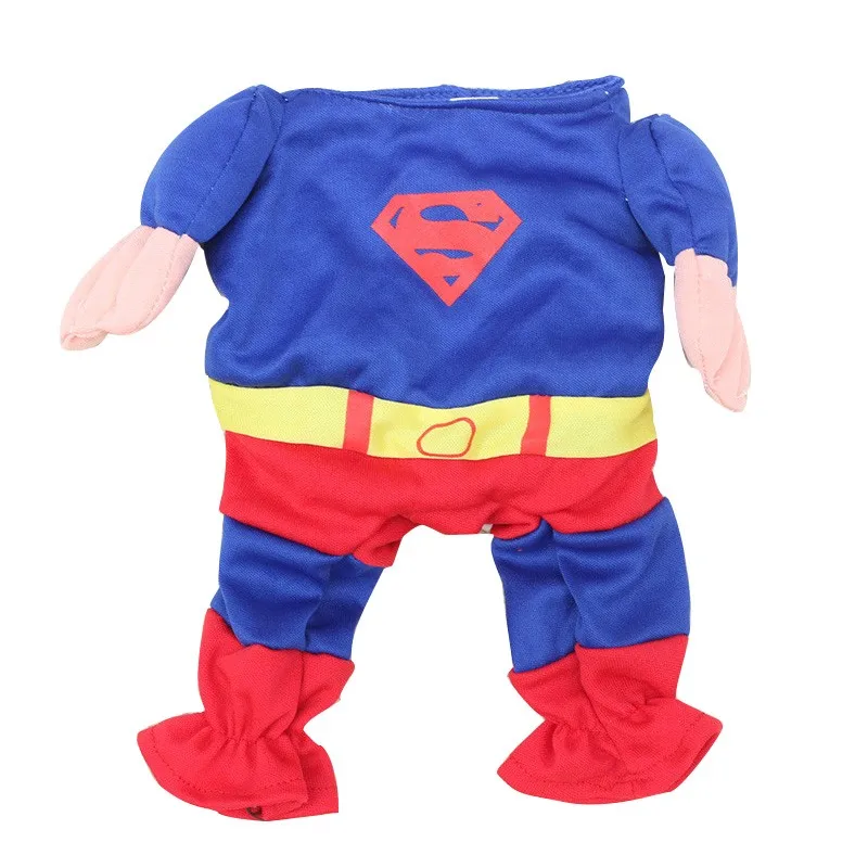 Супермен собака constume костюм Одежда для Товары Для Собак Весна одежда супергероя