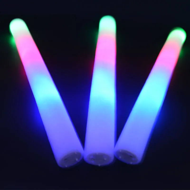 Светящаяся светодиодная палочка из вспененного материала палочки ралли Rave Cheering Prop Batons вечерние Мерцающая палочка рождество Navidad год