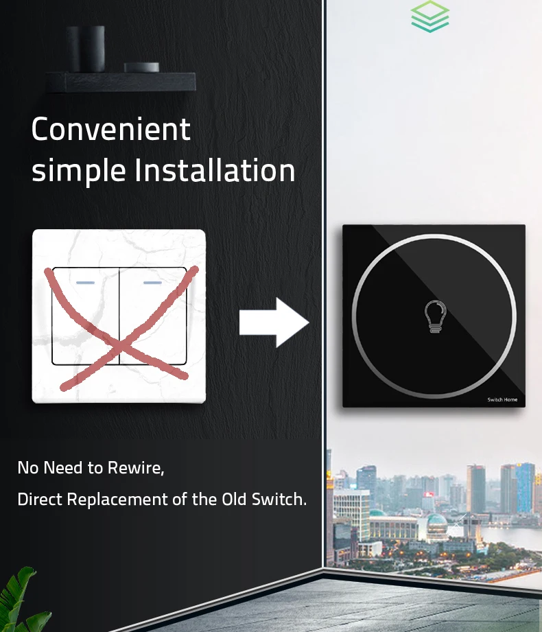 WIFI smart touch switch, Wireless Remote Control wifi Switch, Glass panel touch light Switch, Smart Sensor Wall light switch (18)