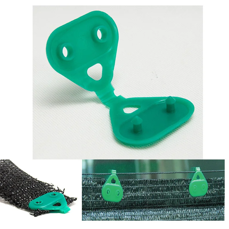 

20pcs Greenhouse film clip Garden Pest net buckle Shade Sails Privacy Screen Tarp Canopy Fixer Hang Clip clamp shade accessorie