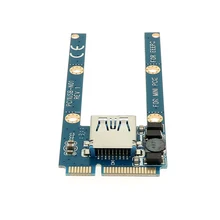 Заводская цена PCIe PCI-E к USB 2,0 адаптер mpcie в USB2.0 конвертер карты