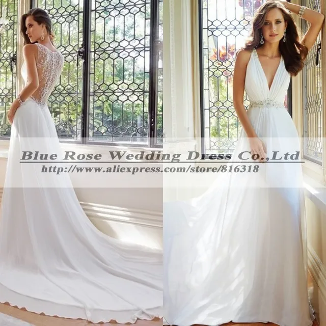 Flowy Beach Wedding Dresses