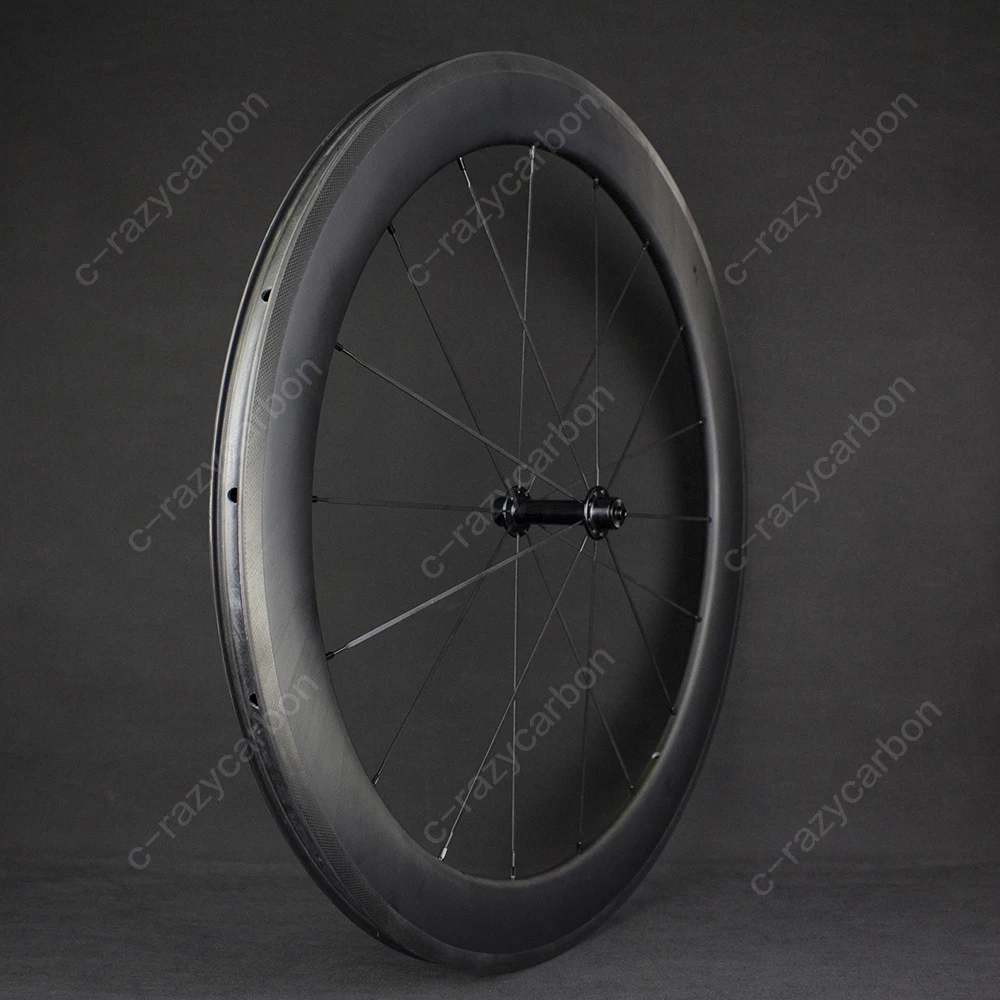 

Hot Wheel 2018 Cycling Road High End Carbon Wheelset 60mm Clincher Tubeless 700c Road Bike With Special Brake Surface