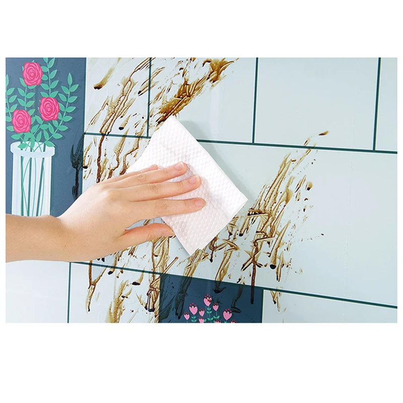 90*60cm Kitchen Oilproof Removable Wall Stickers Aluminum foil Art Decor Home Decal oil stickers wall stickers room decoration
