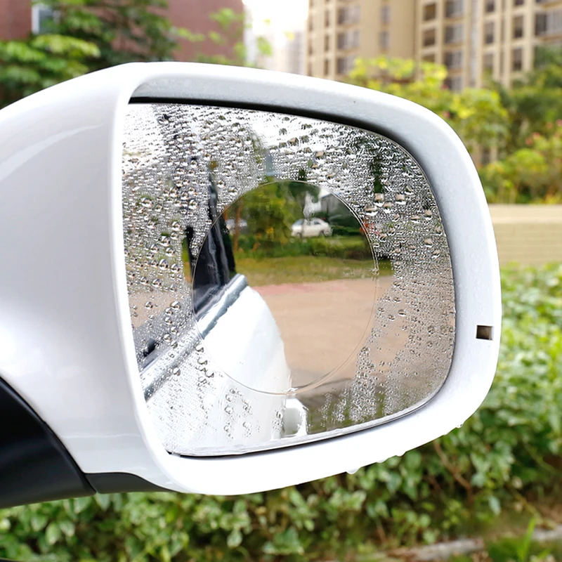 2 шт непромокаемая противотуманная пленка на зеркало заднего вида автомобиля Наклейка защитная пленка дождь щит