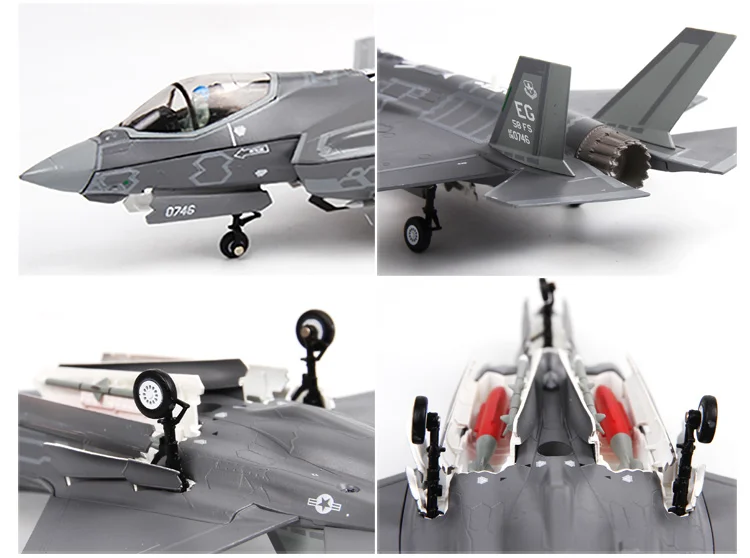 1/72 модель самолета USAF F-35A F35B F35C Lightning II Joint Strike Fighter литой металлический самолет модель игрушки для детей подарок