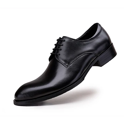 Pjcmg Мода черный/красный/коричневый Обувь шнурованная для женщин торжественное платье Кружево на шнуровке острый носок натуральной Лакированная кожа Бизнес человек свадебные туфли - Цвет: black