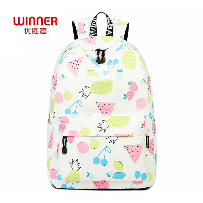 WINNER High School Fashion Printing Backpacks Student Bookbag Women Print Backpack Bag For Girl Mochilas Para Meninas Adolescent bookbags-for-girls
