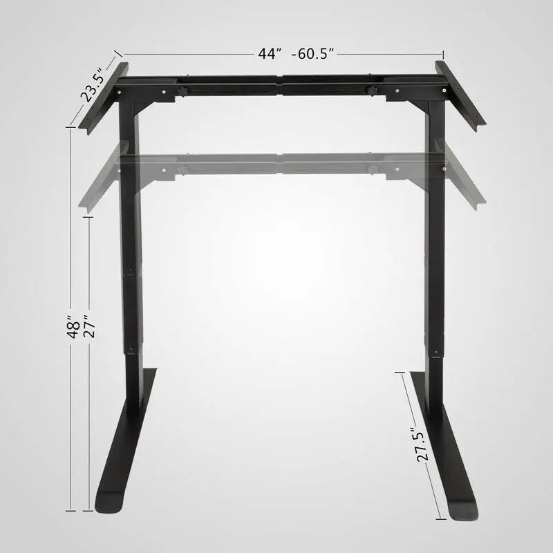 Электрический регулируемый по высоте стоящий стол рама двойной мотор и контроль памяти