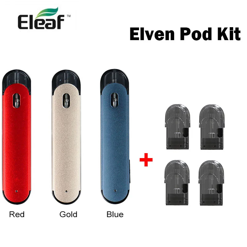 

Original Eleaf Elven Pod Starter Kit 360mAh Built-in Battery with Intuitive Battery Indicator & 1.6ml Capacity Vape vs ijust S