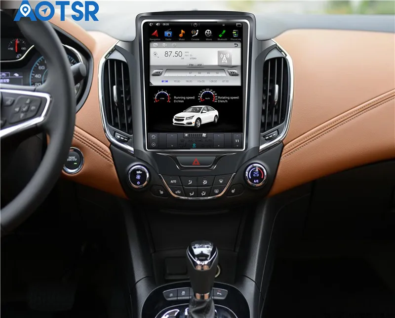 Flash Deal Tesla style Android7.1 Car GPS Navigation Headunit Multimedia For Chevrolet CRUZE 2013-2017 Stereo tape recoder no DVD stereo 9