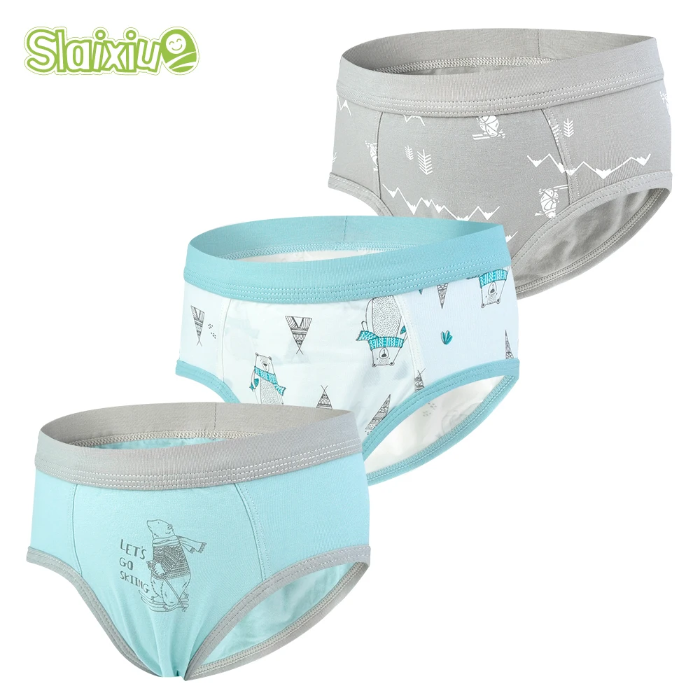

3 Pcs/lot Kids Boys Underwear Cotton Children Boxer Briefs Soft Shorts Panties For 2-10Years Old Teenager Cartoon Panty