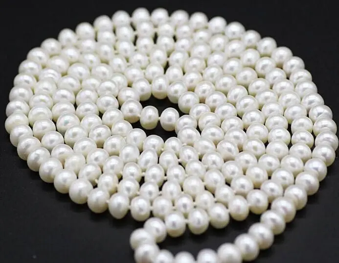 

AAA+40"8-9mm genuine natural south sea white pearl necklace
