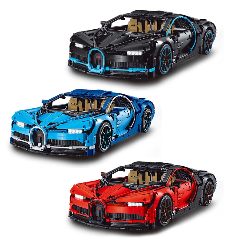 

DECOOL 3388 A/B/C Compatible 42083 Building Blocks Technic The Bugatti Chiron Racing Cars Bricks Technic Race Car