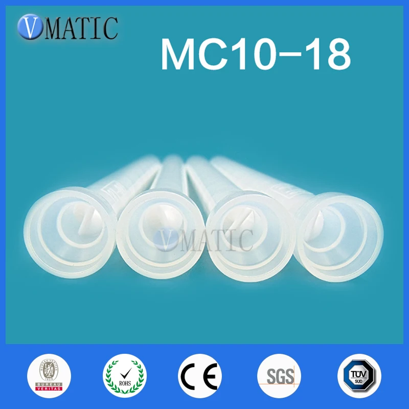 Полимерный статический миксер MC/MS10-18 смесительные насадки для Duo Pack Epoxies(белый сердечник