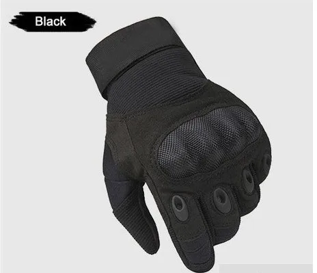 ROCOTACTICAL, мужские, высокое качество, полный палец, тактические перчатки, военные, боевые перчатки, броня, защита, оболочка, тактические, походные перчатки - Цвет: Black