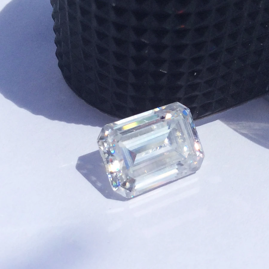 

DEF Colorless 1.2CT 7*5mm Moissanite Emerald Cut VVS1 Moissanite Loose Gemstone Lab Grown Diamond Pass Diamond Tester