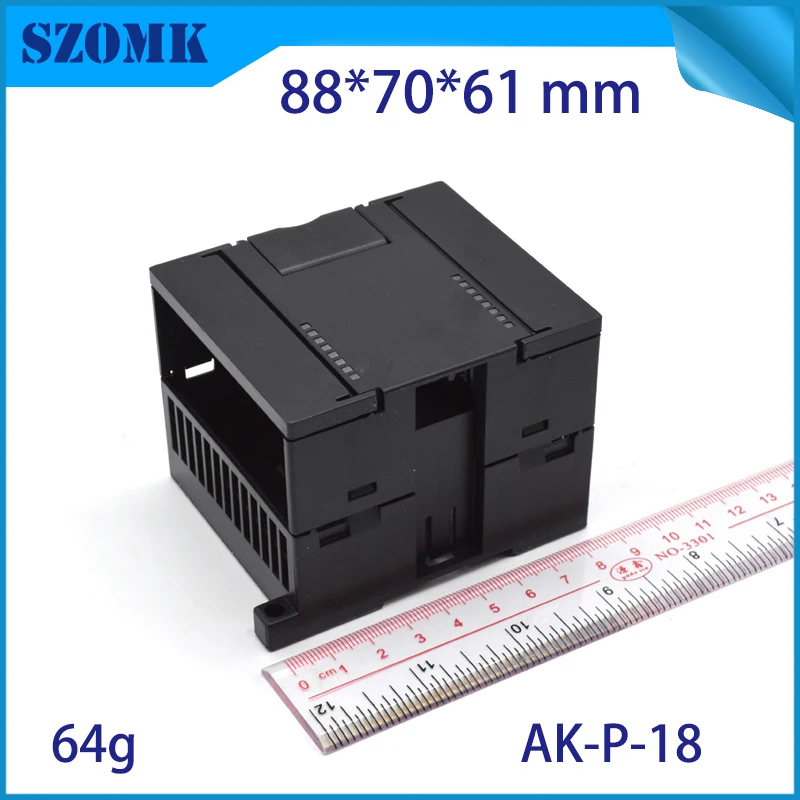 szomk plastic din rail enclosure electronics box PLC instruement plastic housing case plastic junction box (3)