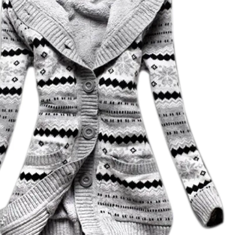 Женские зимние толстые кардиганы с капюшоном, свитера, флисовые теплые однотонные свободные вязаные пальто с длинным рукавом, вязаная верхняя одежда GDD99