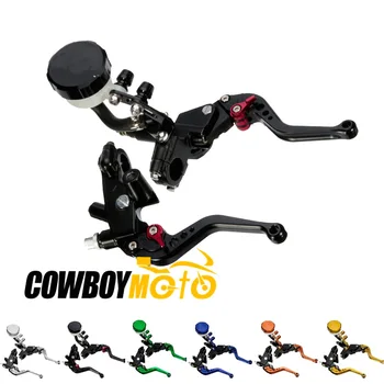 

Motorcycle Hydraulic Brake Cable Clutch Levers Master Cylinder Reservoir 7/8" 22mm Handlebar For Yamaha YZF R1 R6 Suzuki GSXR600