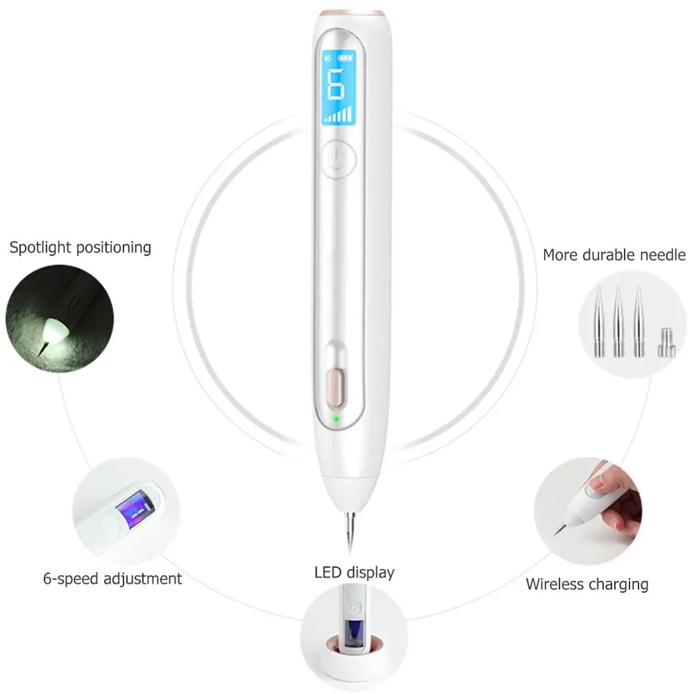 XPREEN Профессиональный моль татуировки ручка для удаления месте ластик Инструменты для ухода за кожей лица моль удаления ЖК-дисплей лазерной плазмы ручка Красота устройства