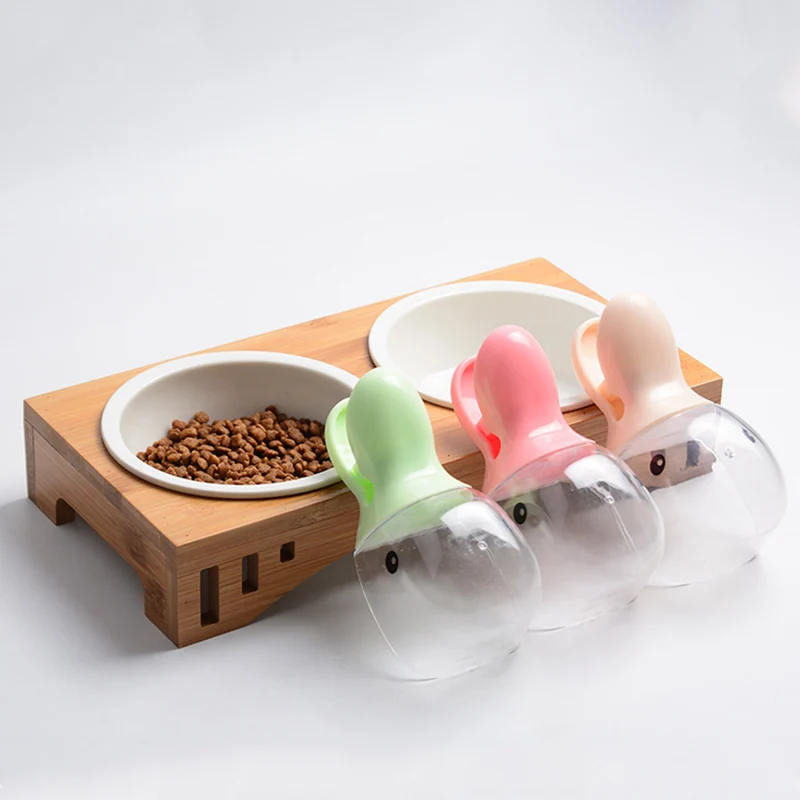 

Food Shovel Pet Feeding Cat Dog Puppy Kitten Supplies Scoop Duck Clip Feeder Tool Plastic Useful Tool Feeding