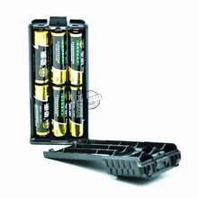 Baofeng uv 5r 3800mAh 6xAA Battery Case Shell Black For Portable Radio Two Way Transceiver Walkie