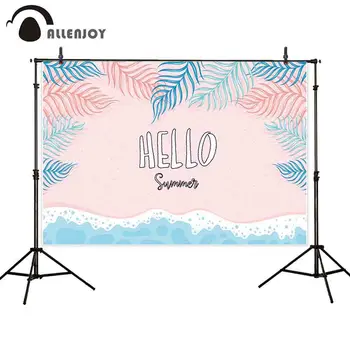 Allenjoy photophone photocall ãããŒå€ãã³ã¯è²ã¯ããŒãã§ã®äŒææµ·æ³¢èæ¯åçã®èæ¯ã®å£ã®çŽ