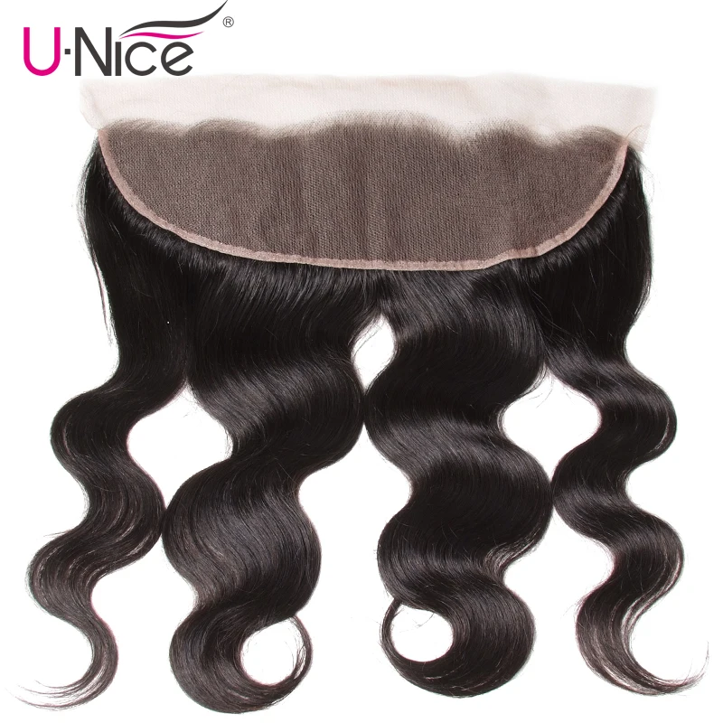 Волосы UNICE индийские волнистые волосы для фронтального ухода за ушами remy волосы часть человеческие волосы на шнуровке 13x4 дюймов натуральный цвет