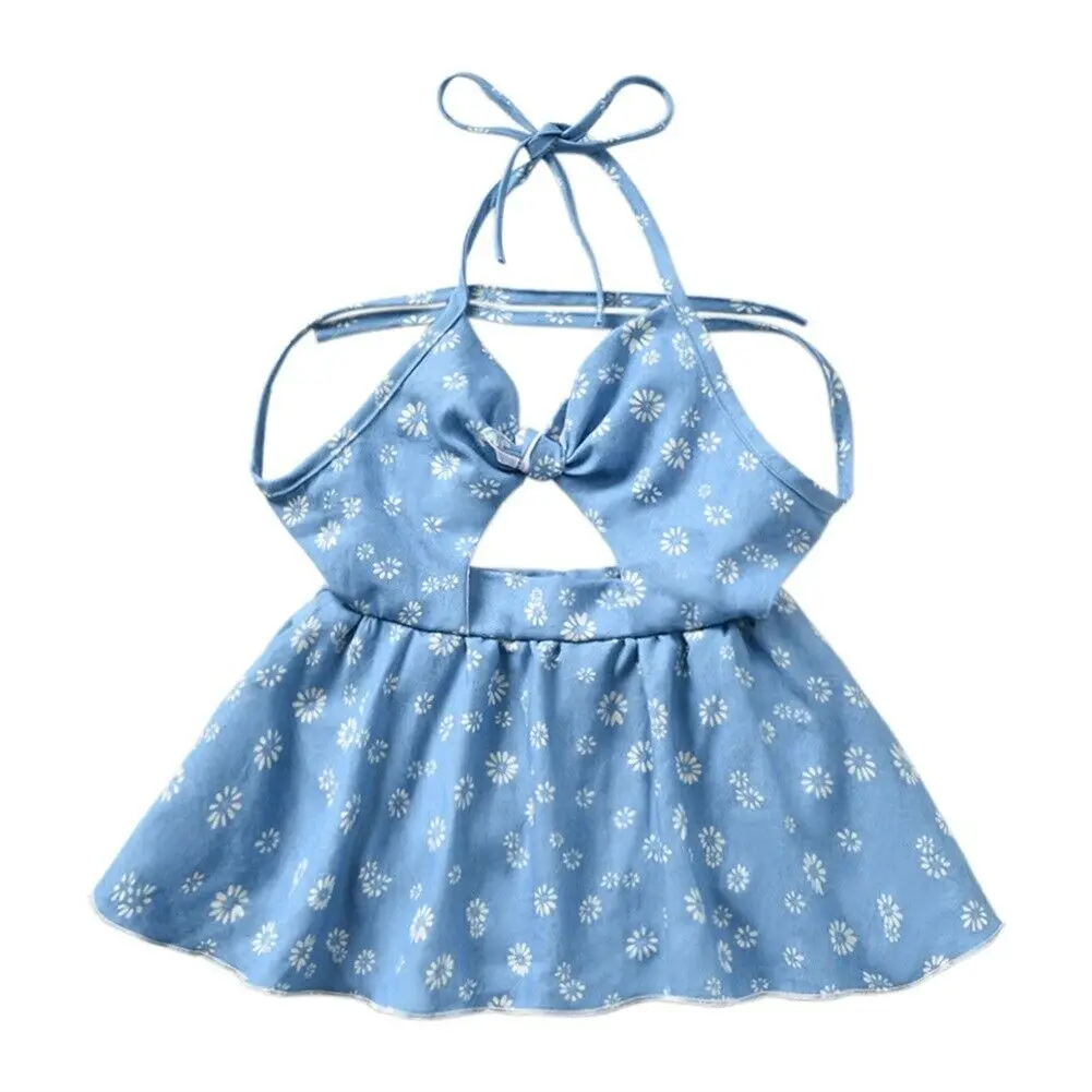 

Pudcoco Summer Toddler Infant Newborn Baby Girls Sleeveless Floral Backless Tutu Dress Clothes Outfit 2019
