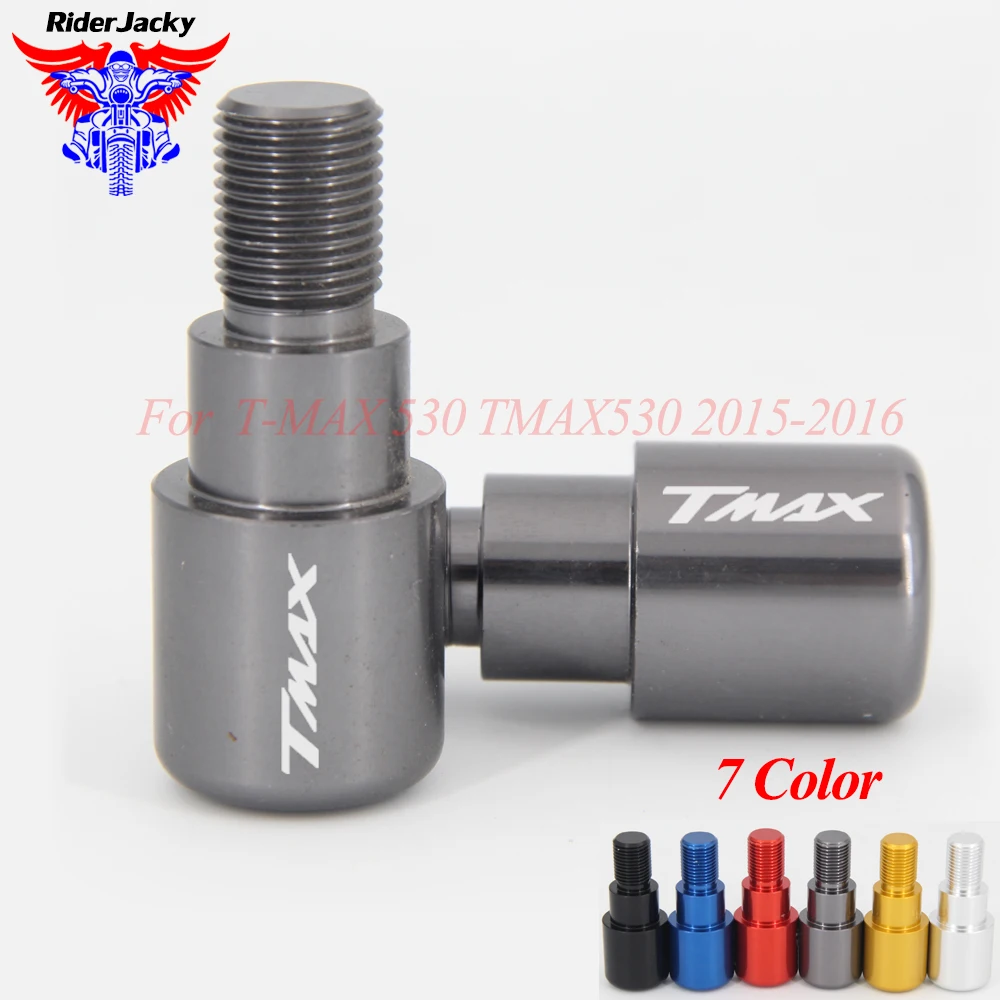

CNC Aluminum Motorcycle Handlebars Grips Ends Bar Ends Caps Handlebar For Yamaha T-MAX 530 TMAX530 2015-2016