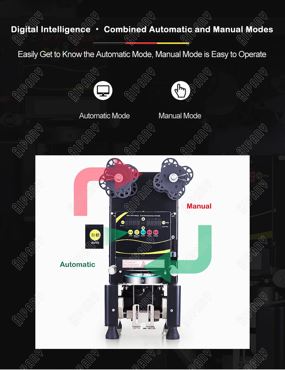 RC995S электрическая автоматическая крышка запайки машина подходит для PP/PC/PE пластиковая бумажная пузырьковая чайная машина для герметизации чашек 12 чашек/минут