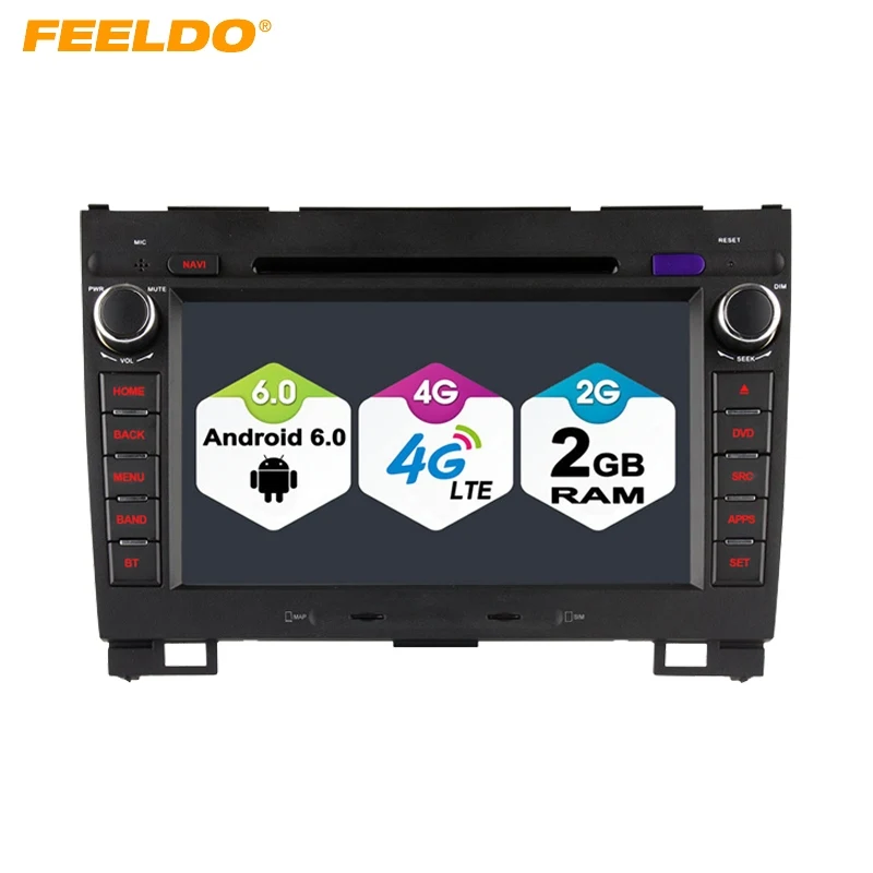

FEELDO 8" Android 6.0 (64bit) DDR3 2G/16G/4G LTE Quad Core Car DVD GPS Radio Head Unit For Great Wall Hover H3/H5(2010~2013)