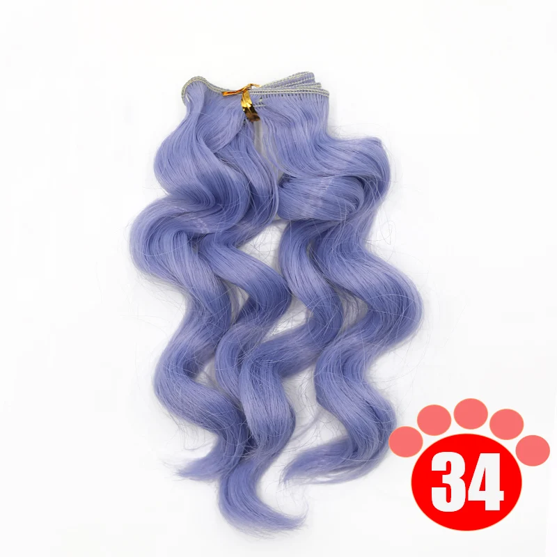 Msiredoll bjd wig Accessories 1piece 15*100CM doll hair for 1/3 1/4 1/6 1/12  Curly doll hair bjd wig diy Free shipping 7