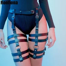Кожаное Бандажное белье, пояс, сексуальный фетиш, готический панк, Рейв, Харадзюку, ремни для тела, для женщин, сексуальные подвязки, чулки, порно и Эротика
