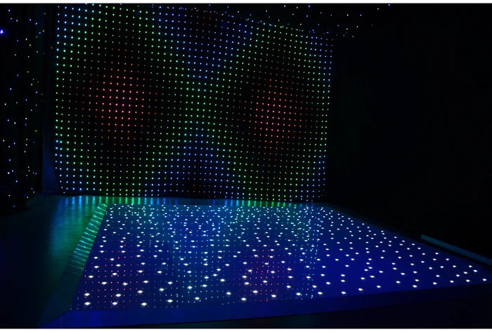 12ft* 12ft Pary Led star Dance напольный белый светодиод цвета 110 V-240 V Звезда сияющее освещение для создания сценических эффектов DJ огни