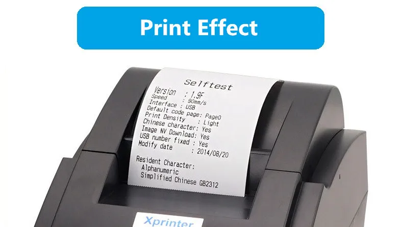 XP-58IIH Thermal Small Ticket Printer 58mm Mini Restaurant Bill Printer Thermal USB Interface 58mm POS Receipt Printer canon mini printer film