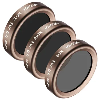 

Neewer 3 Pieces Lens Filter Kit for DJI Phantom 4 Pro, Multi-coated, High Definition Glass and Aluminum Alloy Frame