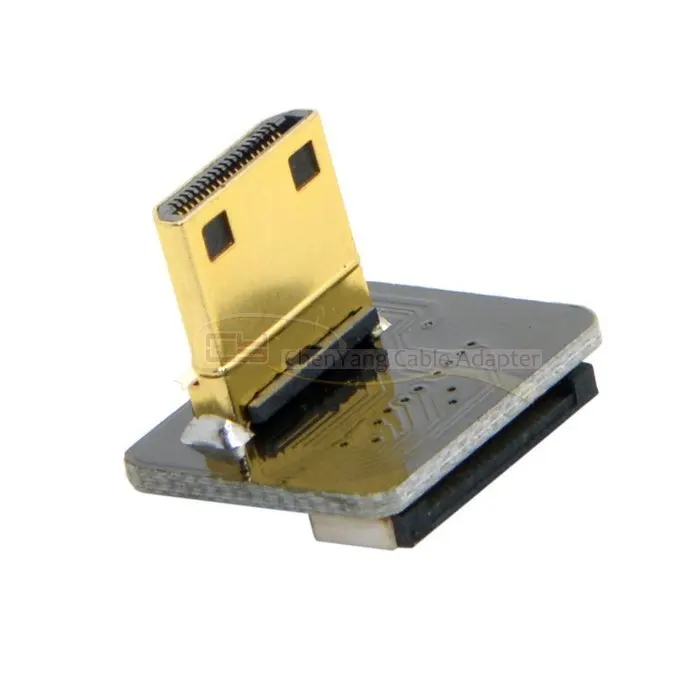 

CYFPV 90 Degree Down Angled Up angled Mini HDMI Type C Male Connector for FPV HDTV Multicopter Aerial Photography