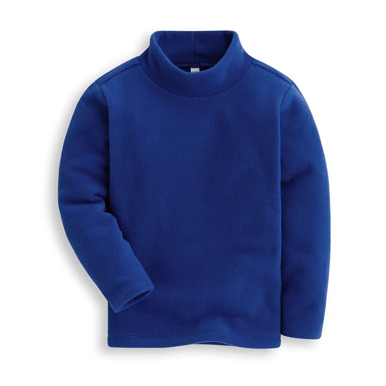 Mud Kingdom Solid Color Boys Long Sleeve Pullover Sweaters Turtleneck