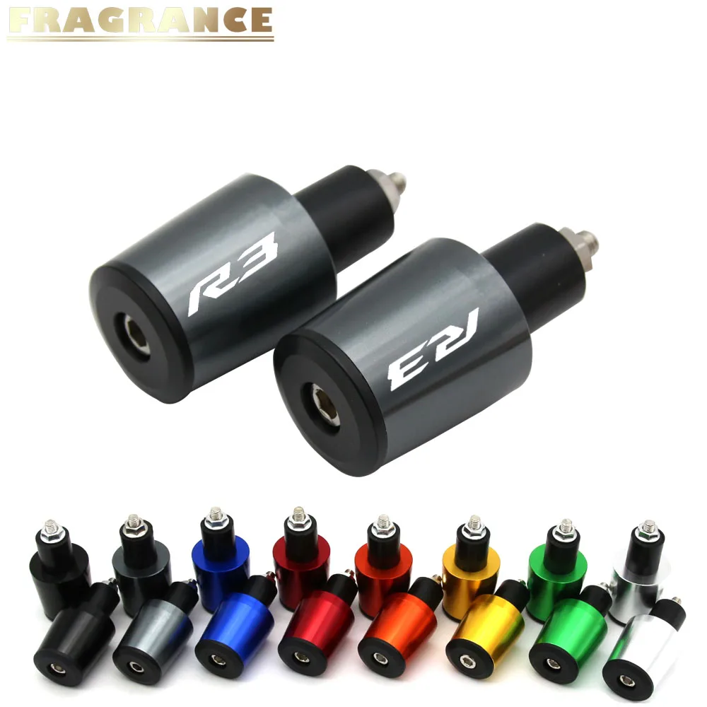 

Motorcycle Accessories 7/8'' 22MM Handlebar Grips Handle Bar Cap End Plugs For Yamaha YZF-R25/R3 MT03 2011-2015 12 13 14 15 16 8