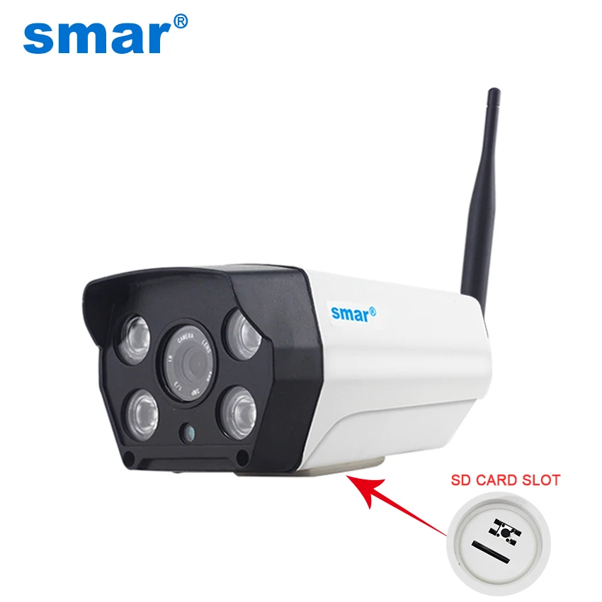 

Smar 720P/960P HD IP Camera WIFI Onvif P2P for Smartphone Waterproof Vandalproof Support 64G SD Card Outdoor IP Cam Free Bracket