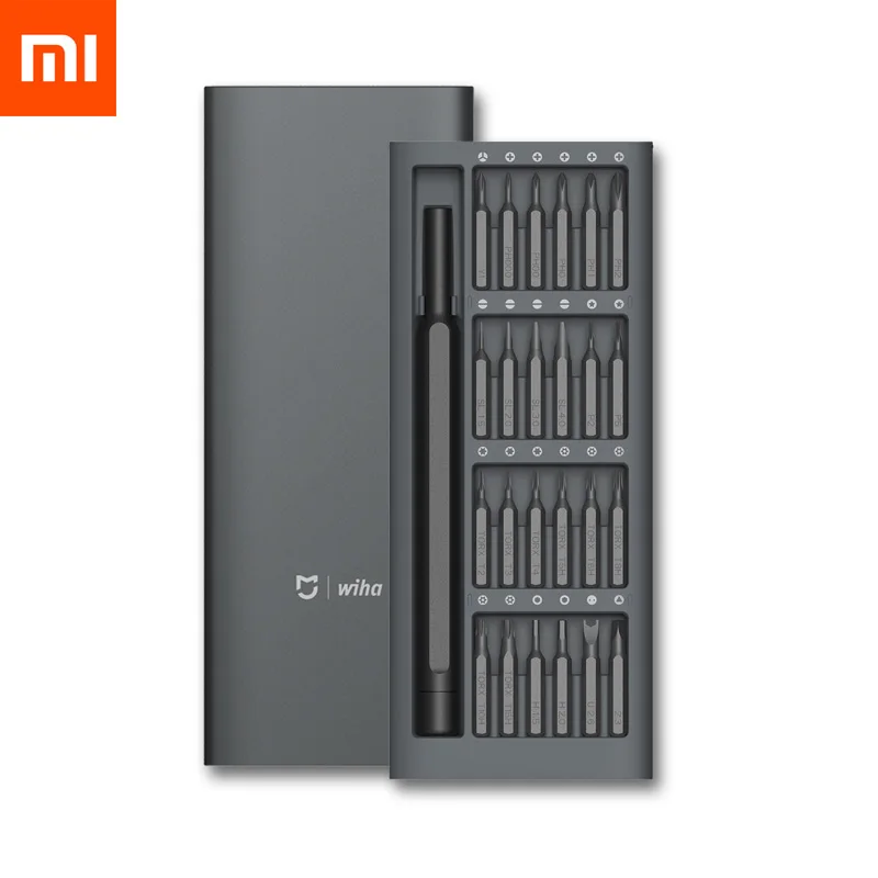 

Xiaomi Mijia Wiha Daily Use Screwdriver Kit 24 in 1 Precision Magnetic Bits AL Box Screw Driver xiaomi smart home Set