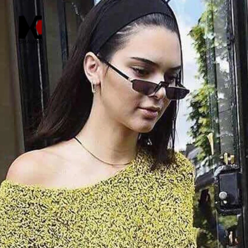 SHAUNA Fashion Women Small Rectangle Sunglasses Popular Men Yellow Tinted Lens Glasses UV400 SHAUNA Fashion Women Small Rectangle Sunglasses Popular Men Yellow Tinted Lens Glasses UV400