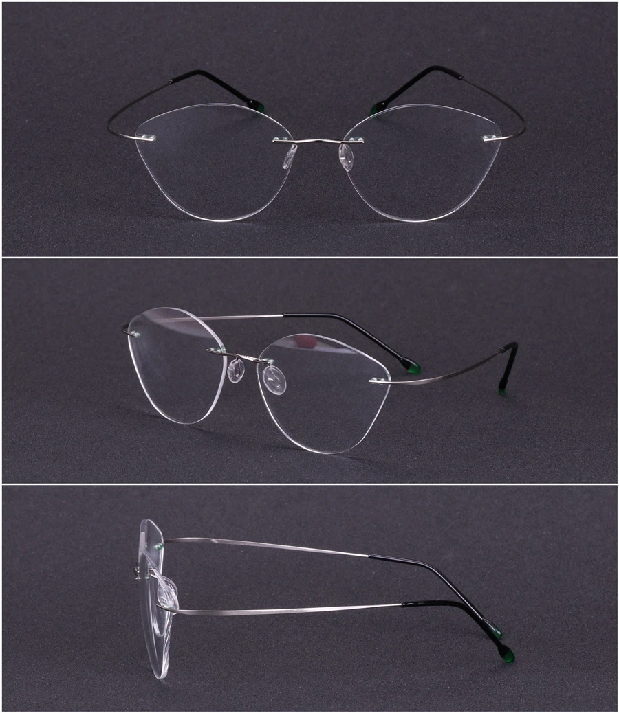 Ультралегкие очки оправа женские очки для глаз кошки близорукость очки без оправы очки по рецепту